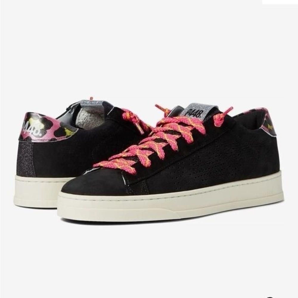 P448 Jack Black/Leopard Sneakers